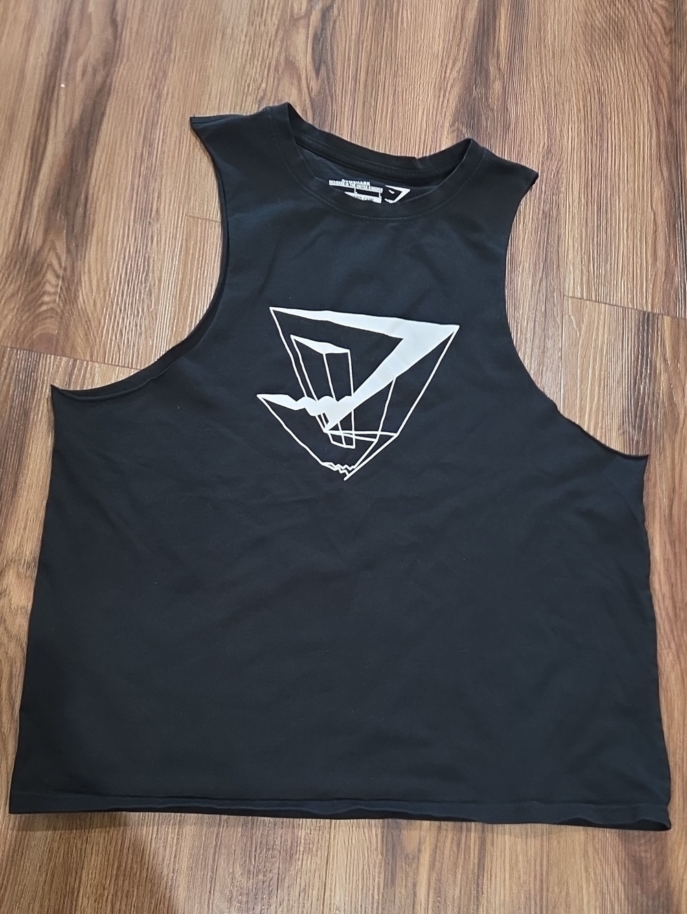 Men's Gymshark Black Graphic Muscle Tank Size Large